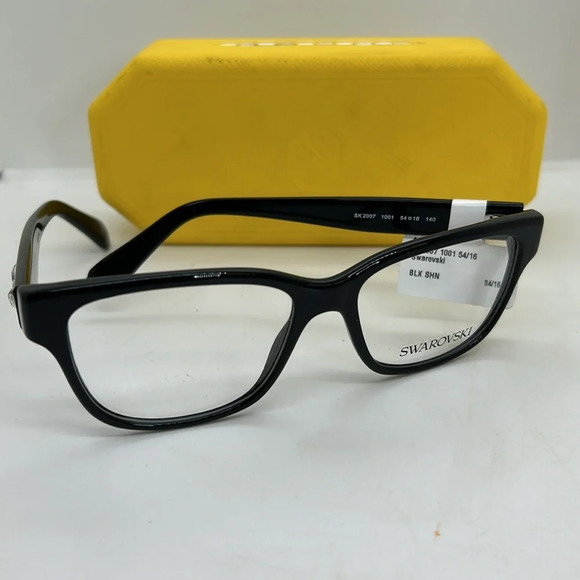 SWAROVSKI SK2007 Eyeglasses Frames Case RXable Black NWT - Picture 8 of 8